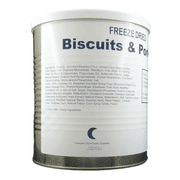 Military Surplus Freeze Dried Long Storage Food for Emergency Biscuits and Gravy #10/18oz/8 Servings/Can- 1 Can