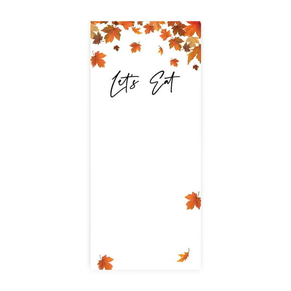 Koyal Wholesale Autumn Fall Maple Leaves Printable Wedding Paper Menu Cards for DIY Printer, Pack of 52