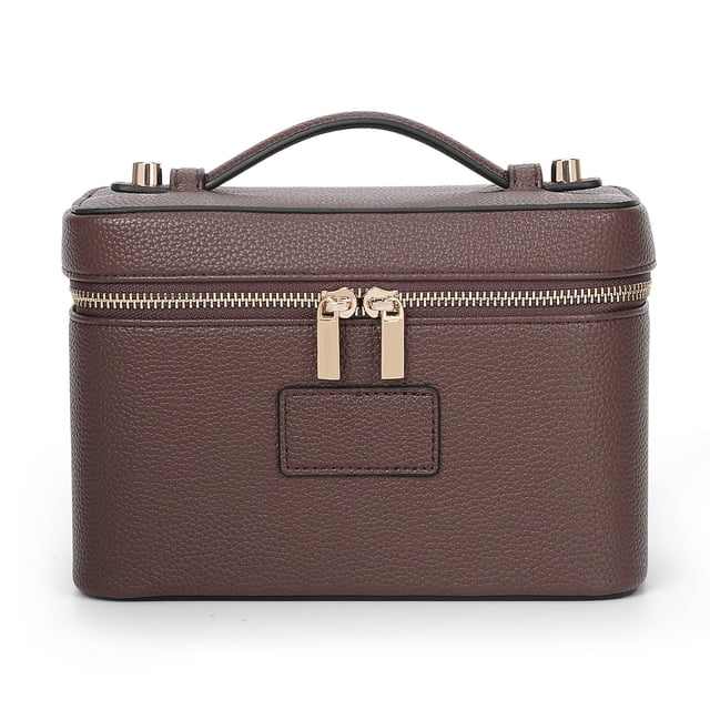 Neceser para maquillaje HiTotes de cuero impermeable 22 x 13 x 14 cm