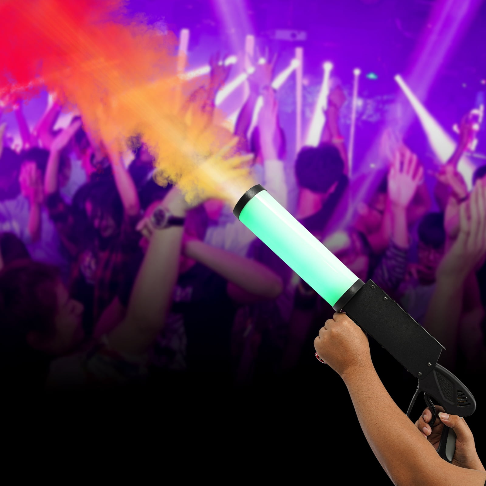 1 PCS Black CO2 Jet Machine, LED Co2 Jet Machine, CO2 Handheld Smoke Machine
