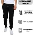 thumbnail image 3 of 4-Pack Mens Slim Fit Fleece Jogger Sweatpants (S-2XL), 3 of 4