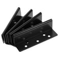 thumbnail image 4 of WEUVEB Bed Post Support Hardware Bed Rail Attachment Brackets Black 4Pcs, 4 of 8