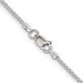 thumbnail image 3 of 925 Sterling Silver Spiga Wheat Chain Styles Necklace 1.5 mm Round 16 inch, 3 of 4