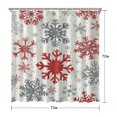 thumbnail image 5 of Red Christmas Bath Curtain,Rustic Farmhouse Holiday New Year Bathroom Curtain Suitable Bathroom Curtains for Dorm Bathroom Decor Christmas, 5 of 5