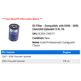 thumbnail image 2 of Oil Filter - Compatible with 2006 - 2008 Chevy Uplander 3.9L V6 2007, 2 of 2