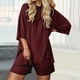 thumbnail image 4 of Conjunto deportivo para mujer: camiseta de cuello redondo y pantalones cortos deportivos. Poliéster transpirable. Lavable a máquina. Primavera/verano. XS-XXXXL., 4 of 8