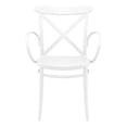thumbnail image 4 of Siesta Exclusive ISP256-WHI Fauteuil d'Extérieur en Résine Cross TG Blanc - Ensemble de 2, 4 of 8
