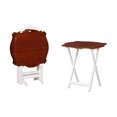 thumbnail image 5 of Powell Furniture Laptop Folding Modern Tray Table, White with Hazelnut Top,, 5 of 5