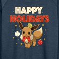 thumbnail image 3 of Pokémon - Happy Holidays Evee - Women's Lightweight French Terry Long Sleeve Shirt, 3 of 5
