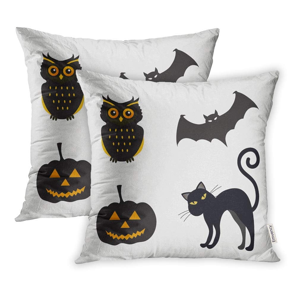 18x18 Holiday 365 Halloween Drink Up Witch Cat Throw Pillow Multicolor