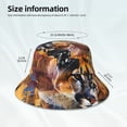 thumbnail image 3 of Fotbe Abstract Lion Painting Sombrero Tipo Pescador con Estampado – Sombrero de Sol de Algodón de Moda para Playa, Golf, Pesca, 3 of 6