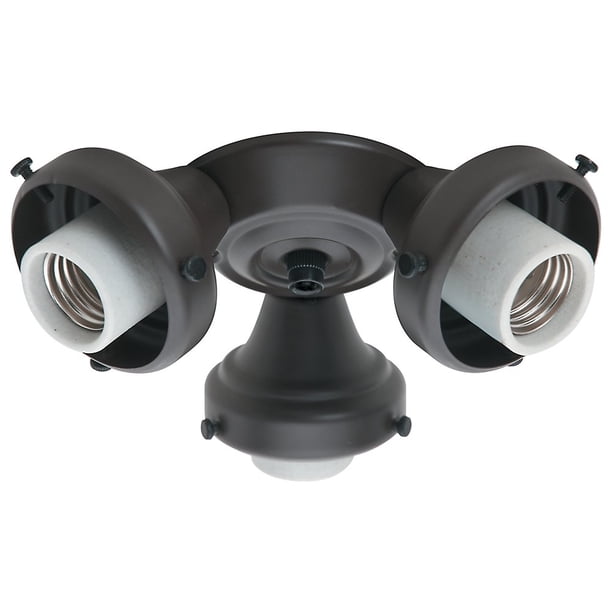 Hunter Fan Company 99134 - Accesorio de bronce nuevo con tres luces, color negro