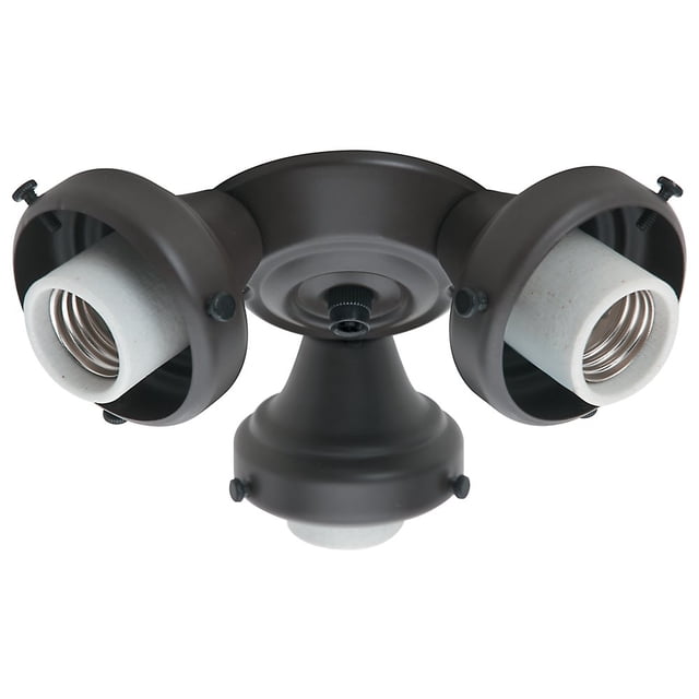 Hunter Fan Company 99134 - Accesorio de bronce nuevo con tres luces, color negro