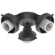 thumbnail image 1 of Hunter Fan Company 99134 - Accesorio de bronce nuevo con tres luces, color negro, 1 of 1
