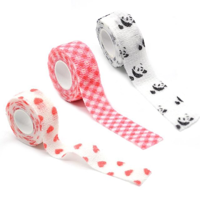 Labymos 3 Rouleaux Bandage Auto-Adhérent Cohésif Bandage Non Tissé Résistant aux Callosités Respirant 1,0 Po x