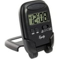 thumbnail image 3 of Equity by La Crosse Black LCD Fold-up Travel Alarm Clock, 31302, 3 of 5