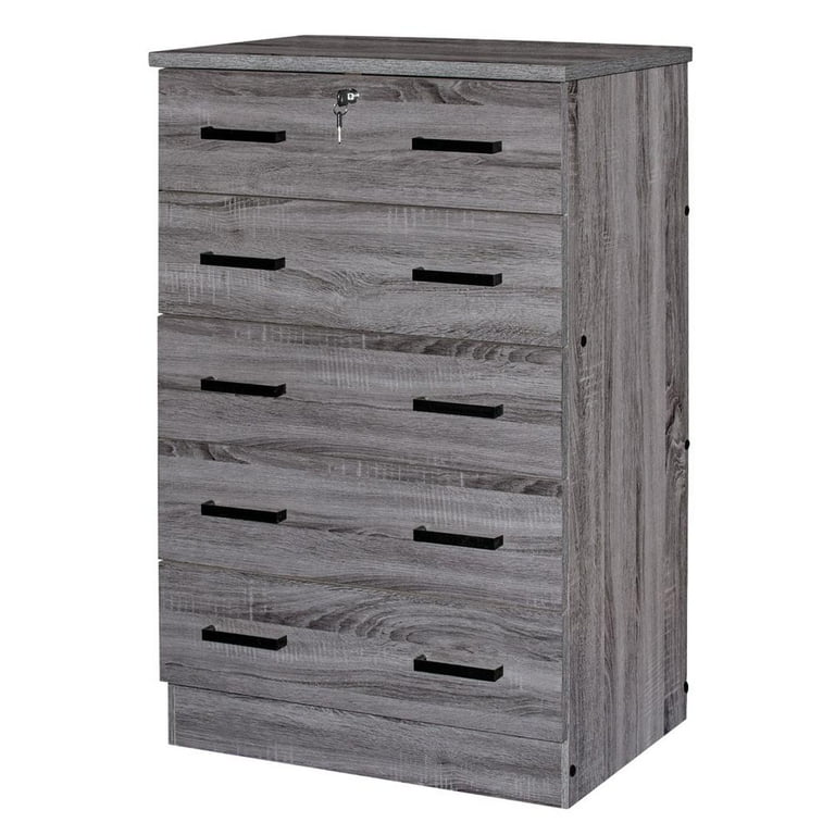 Better Home Products Modern Bedroom Cindy 5 Drawer Wooden