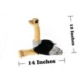 thumbnail image 2 of Ostrich, Realistic Stuffed Bird Soft Toy Educational Kids Gift Very Nice Plush Animal 12" F4361 B467, 2 of 6