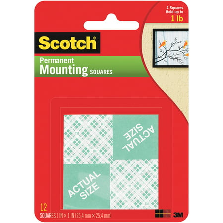 Scotch, MMM111, Foam Mounting Squares, 16 / Pack, (Best Blended Scotch For The Money)