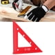 thumbnail image 5 of Woodworking Triangle Ruler, Aluminum Alloy Easy To Mark 5.1in Wear Resistant Carpentry Square For Framing ANGGREK Otros, 5 of 8