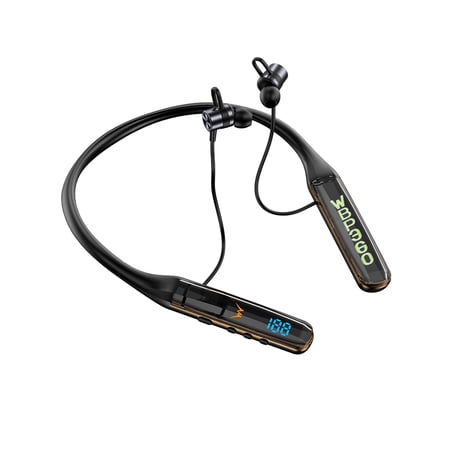 Wireless Earphone Hwkond Bluetooth Headphones LED Digital Display Intelligent Noise Reduction HIFI Surround Sound Effect Large Capacity Battery No Sense Delay Green Up to 60% Off