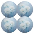 thumbnail image 2 of Ryvnso Abstract Flower Paint Round Plate Mats Dining Table Placemat Set of 6 for Holiday Decoration, 2 of 7
