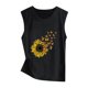 thumbnail image 3 of Túnica camisetas sin mangas para las mujeres Blusa de moda para mujer, ropa deportiva, camisetas sin mangas, camisetas sin mangas para entrenamiento de Yoga, camiseta holgada con gráfico de (Black, L), 3 of 4
