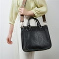 thumbnail image 2 of Women's Crossbody Shoulder Bag, Tote Bag with Wide Guitar Strap, Black, 2 of 6