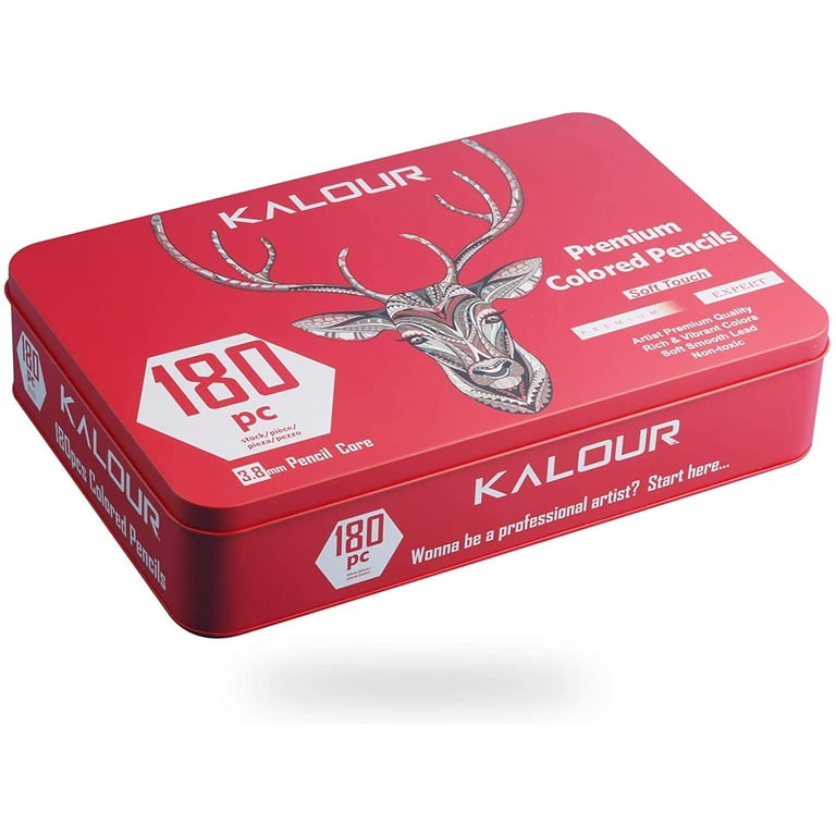 Kalour Art Supplies 180 Colored Pencils Set ,quality Soft Core