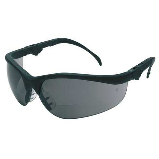 MCR SAFETY Bifocal Safety Read Glasses,+2.50,Gray K3H25G - Walmart.com ...