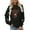 Black, variant on Women's Oversized Sweatshirts Spring Fall Trendy Casual Cow Printed Drop Shoulder Long Sleeve Hoodless Pullover Crew Neck Sweatshirt Pullover Top Black-XL