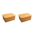 thumbnail image 1 of Billuyoard Cesta para debajo del estante de alta capacidad para almacenamiento organizado - Cestas de almacenamiento debajo del estante cubierto de oro 26*18*8cm 2Conjunto, 1 of 6