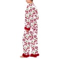thumbnail image 7 of Uaswgudfs Women's Satin Pajama Set Bow Print Fuzzy Cuffs Lounge Wear Sleepwear for Women 2 - Piece Pajama Set, 7 of 7
