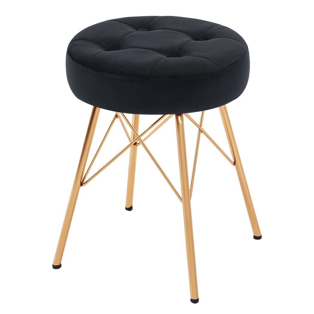 Duhome Velvet Vanity Makeup Stools Tufted Small Side