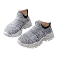thumbnail image 3 of Sopiago Toddler Girl Sneaker Comfortable Knitted Walking Shoes Mesh Sports Shoes Breathable Running Shoes Kids Gray (Little Kid/Big Kid),10.5, 3 of 5