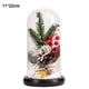 thumbnail image 2 of Rawiri Cúpula de cristal Plantas navideñas Decoraciones navideñas Cúpula de cristal Rama de pino navideña con luces, 2 of 5