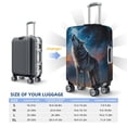 thumbnail image 4 of Fotbe Lonely Night Sky Wolf Funda Protectora para Equipaje, Antirrayones y Resistente a la Suciedad, Compatible con Maletas de 18 a 32 Pulgadas-X-Large, 4 of 7