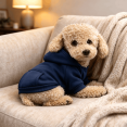 thumbnail image 2 of Winter Dog Hooded Sweatshirt with Pockets, Warm Pet Hoodie Coat Clothes for Small Dogs, Puppy Appeal Costume for Cold Weather, 2 of 9