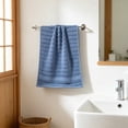 thumbnail image 4 of Celsvanis Hand Towel Soft Highly Absorbent Quick Dry Lint Free Face Towel Gentle Skin Friendly for Home Bathroom Daily Cleansing Use, Blue, 4 of 7
