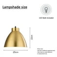thumbnail image 2 of Plug In Pendant Light Fixtures Light Luxury Dining Room Metal Gold Pendant Lighting Rattan Light Fixtures Ceiling Hanging, 2 of 4