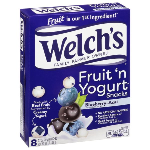 Welch's BlueberryAcai Fruit 'n' Yogurt Snacks 5.6oz, one box