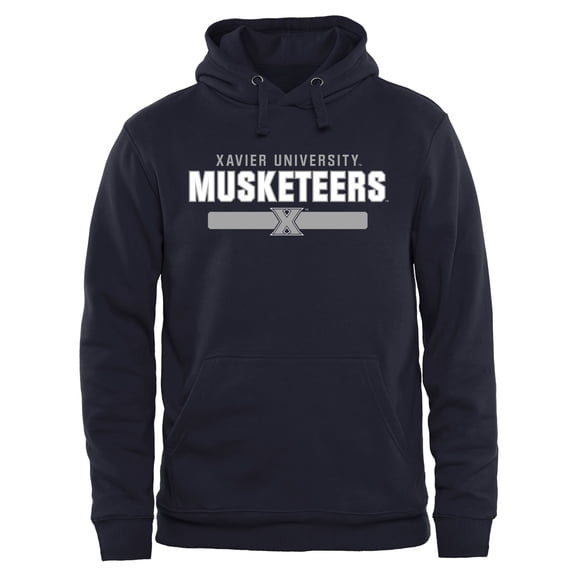 Navy Xavier Musketeers Team Strong Pullover Hoodie