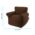 thumbnail image 2 of Sillón Puff Couch Cómodo Chocolate Puff Mx Couch Gamuza Chocolate, 2 of 4