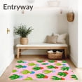 thumbnail image 3 of ODIKA 8'x10' Machine Washable Non-Slip Area Rug, Whimsical Cactus Garden with Cheerful Faces and Playful Southwestern Motifs High Traffic Rug, Pink, 721906, 3 of 7