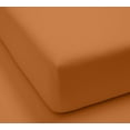 thumbnail image 4 of United Collection 1200 Thread Count Egyptian Quality Cotton Luxurious Super Soft Solid Sheet Set Spice - California King, 4 of 5