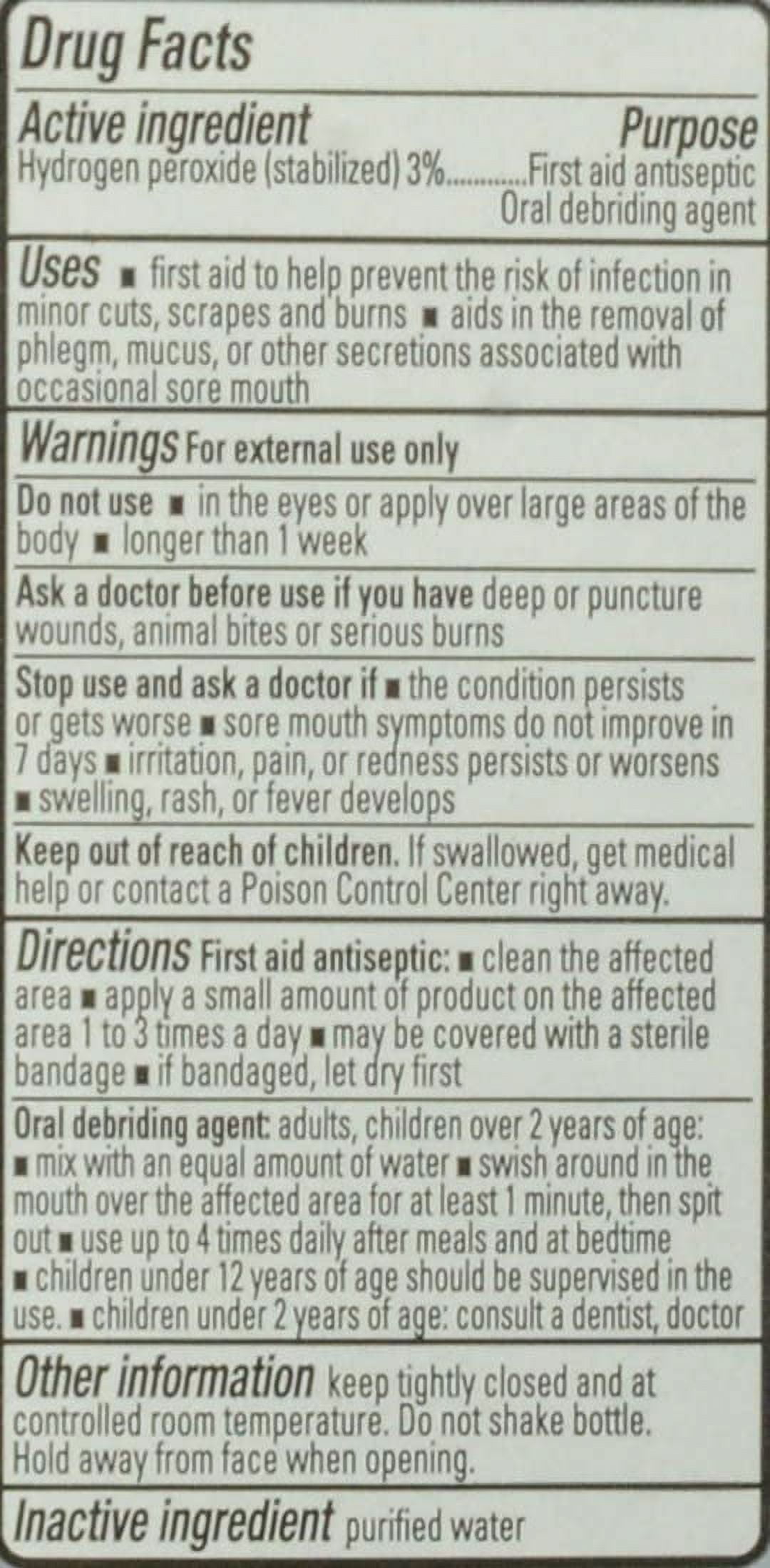 Swan Hydrogen Peroxide Topical Solution, 16 oz