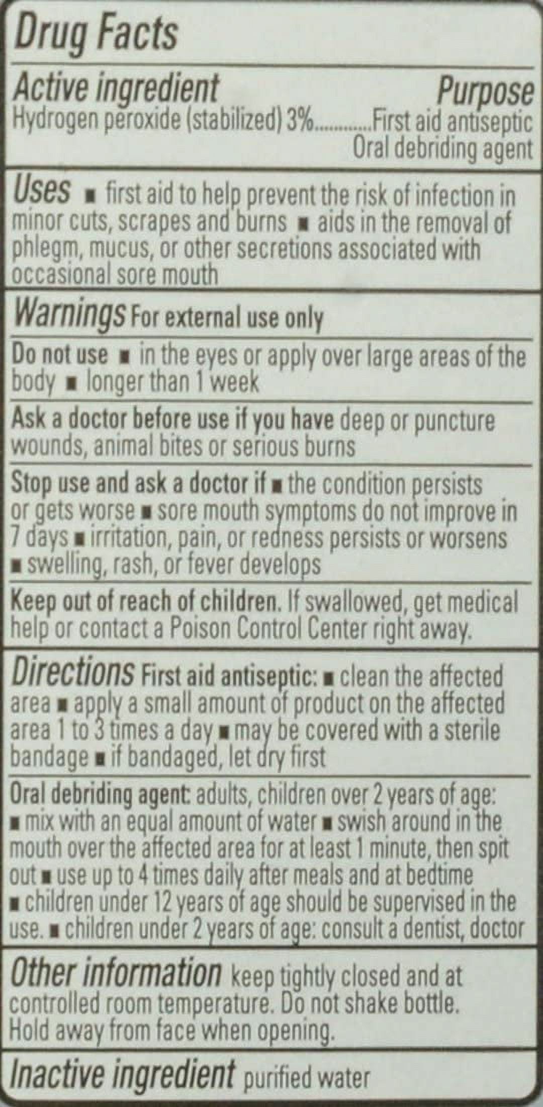 Swan Hydrogen Peroxide Topical Solution, 16 oz - image 4 of 4