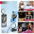 thumbnail image 2 of Selfie Magnétique Portable avec Support, 3 Modes LED Colorée pour iPhone, iPad, Maquillage, TikTok, 2 of 4