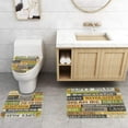 thumbnail image 3 of Shower Curtains for Bathroom, 4 Pcs Funny Quote Bathroom Sets with Shower Curtains Sets and Rugs, Waterproof Durable Fabric Bathroom Shower Curtains with Hooks, 3 of 7