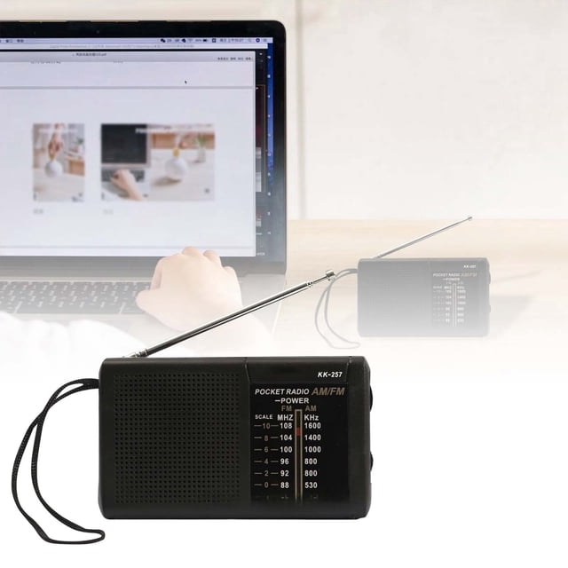 BotaniNest Portable Retro AM FM Radio KK257 Mini Vintage Two Band Receiver With High Sensitivity 0.5W Power For Home Travel Outdoor